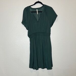 Soma Dark Green Empire Waist Dress Large